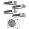 Daikin 4-Zone Concealed Ducted Mini-Split 48000 BTU Heat Pump Air Conditioner 9k + 9k + 15k + 18k - 14.5 SEER2 1