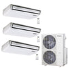 3-Zone Klimaire 23.9 SEER2 Multi Split Floor-ceiling Air Conditioner Heat Pump System 18+18+24 1