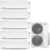 5-Zone Klimaire 21.1 SEER2 Multi Split Wall Mount Air Conditioner Heat Pump System 12+12+12+12+12 1