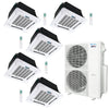 5-Zone Klimaire 21.1 SEER2 Multi Split Ceiling Cassette Air Conditioner Heat Pump System 12+12+12+12+12 1