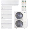 Klimaire 51,000 BTU 6-Zone Hyper Heat Wall Mounted Mini Split Heat Pump | 21.4 SEER2 | 6k + 6k + 6k + 6k + 6k + 18k  | R454B | KMHR