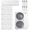 Klimaire 51,000 BTU 6-Zone Hyper Heat Wall Mounted Mini Split Heat Pump | 21.4 SEER2 | 6k + 6k + 6k + 6k + 6k + 18k  | R454B | KMHR 1
