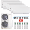 Klimaire 60,000 BTU 6-Zone Wall Mounted Mini Split Heat Pump | 19.2 SEER2 | 6k + 6k + 6k + 6k +9k + 9k | R454B