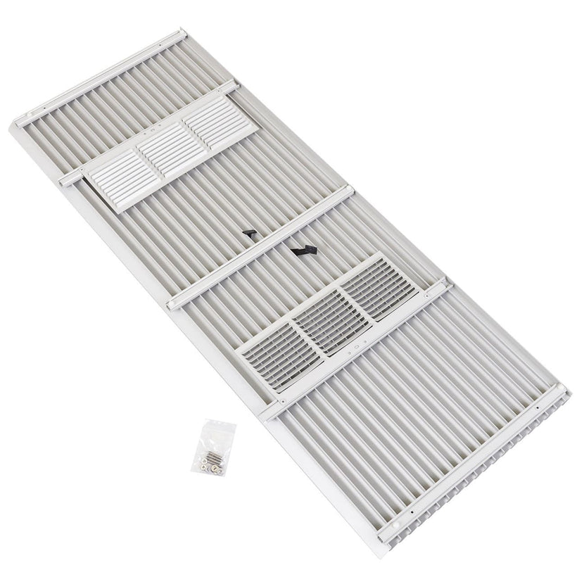 Amana AGK01TB Architectural Aluminum Grille Baked Enamel Finish Wall Sleeve - Stone Wood