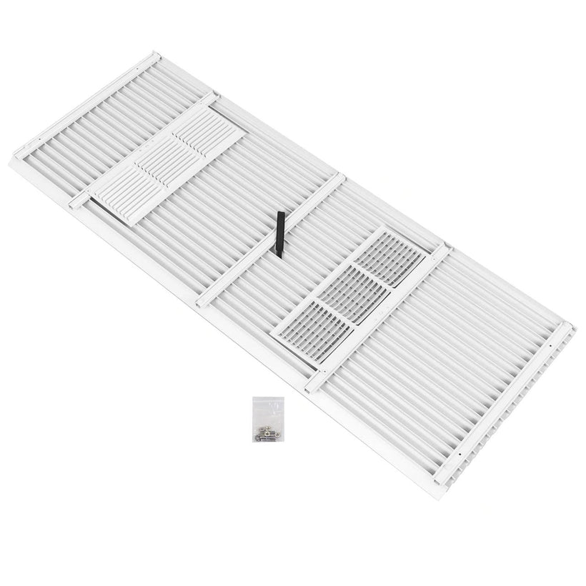 Amana AGK01WB Architectural Aluminum Grille Baked Enamel Finish Wall Sleeve - Plain White