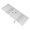 Amana AGK01WB Architectural Aluminum Grille Baked Enamel Finish Wall Sleeve - Plain White