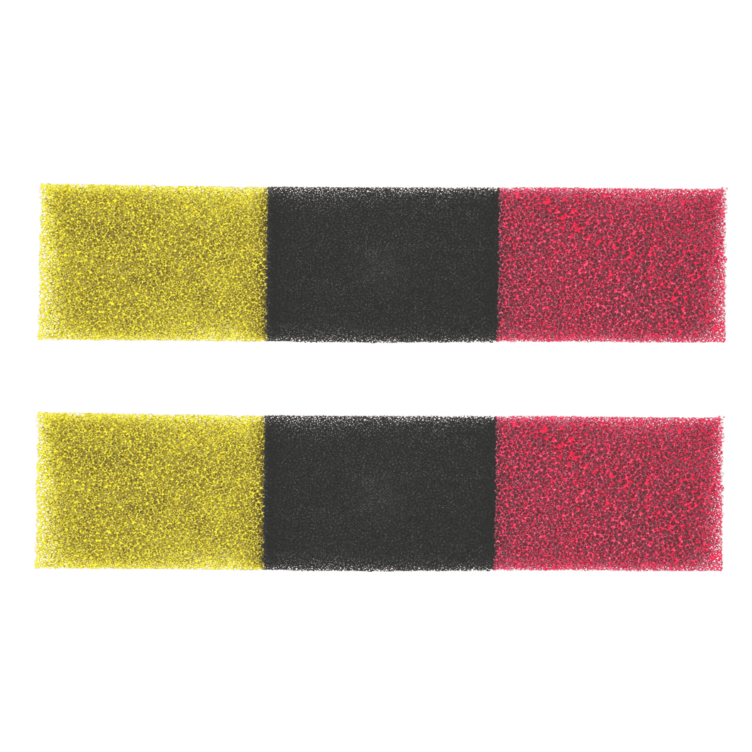 Vitamin C - Activated Carbon - Red Antiformaldehyde Ductless Mini Split Air Filter | Qty 2