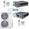 Klimaire 60,000 BTU 2-Zone Ducted Recessed Mini Split Heat Pump | 18 SEER2 | 12k + 24k | R454B
