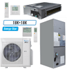 Klimaire 35,000 BTU 2-Zone Ducted Concealed Air Handler Mini Split Heat Pump | 20 SEER2 | 18k + 18k | R454B