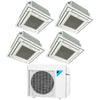 Daikin 4-Zone Ceiling Cassette Ductless Mini-Split 48000 BTU Heat Pump Air Conditioner 12k + 12k + 15k + 18k - 20.6 SEER2 1