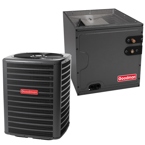 3 Ton 14.3 SEER2 R-32 Goodman Air Conditioner + Vertical Coil 21