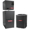 Goodman 3 Ton 15.2 SEER2 80k BTU 80% AFUE Gas Furnace & Air Conditioner Split System, Upflow, R-32, GLXS4BA3610 / GR9S800804CX