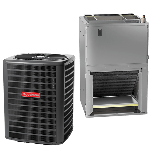 2.5 Ton 15.2 SEER2 R32 Goodman Wall Mount Multi-Family Central Air Conditioner with 8kW Heater