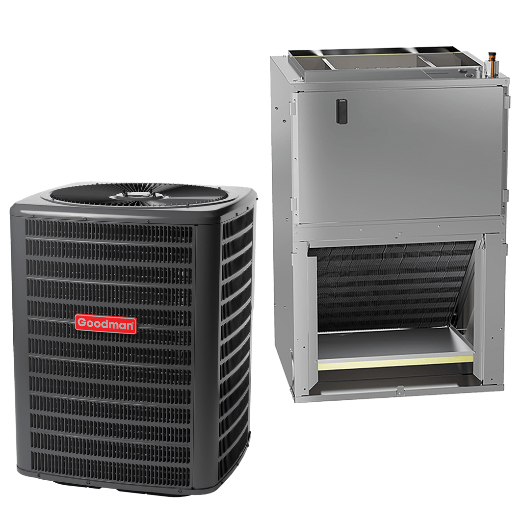 2.5 Ton 15.2 SEER2 R32 Goodman Wall Mount Multi-Family Central Air Conditioner with 5kW Heater