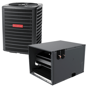 5 Ton 13.8 SEER2 R-32 Goodman Horizontal Coil + Air Conditioner 30" Width 24.5" Height Coil Upflow/Downflow Installation 1