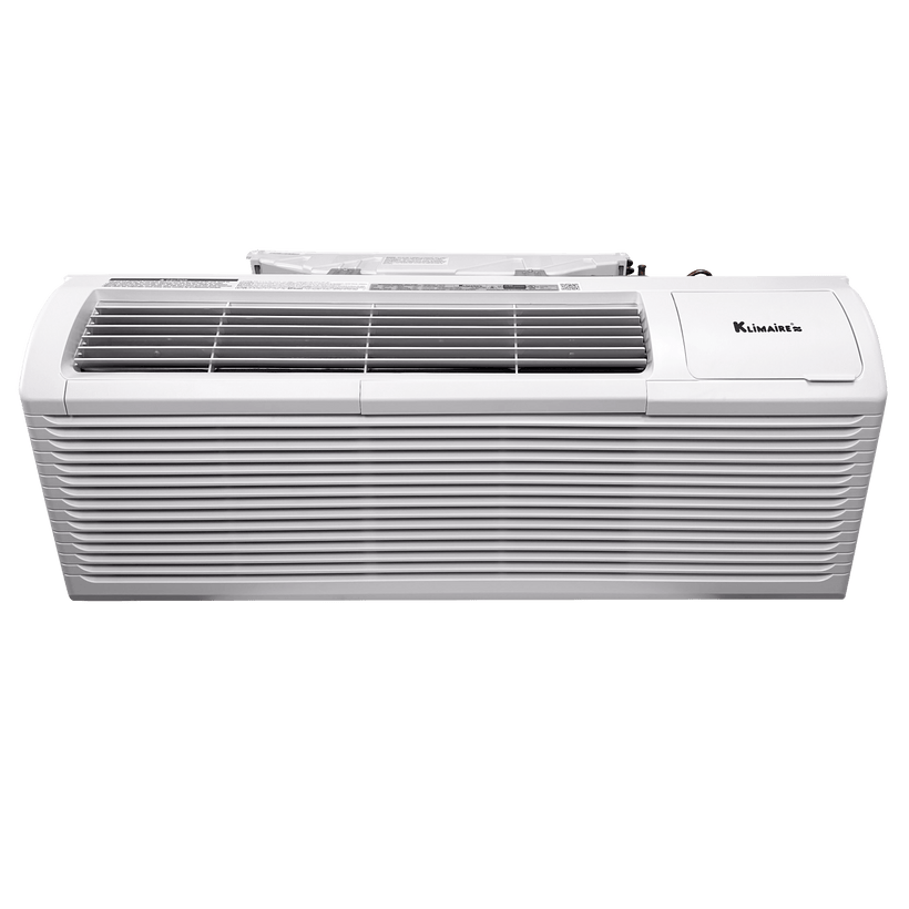 Klimaire PTAC 12,000 Btu Air Conditioner Heat Pump R-32 with 3.5kW Heater and Wi-Fi - 208-230V 20A