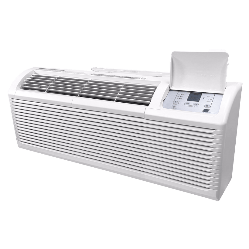 Klimaire PTAC 15,000 Btu Air Conditioner Heat Pump R-32 with 3.5kW Heater and Wi-Fi - 208-230V - 20A