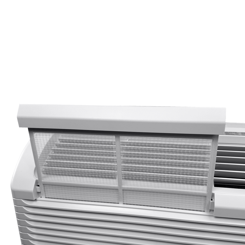 Klimaire PTAC 12,000 Btu Air Conditioner Heat Pump R-32 with 3.5kW Heater and Wi-Fi - 208-230V 20A