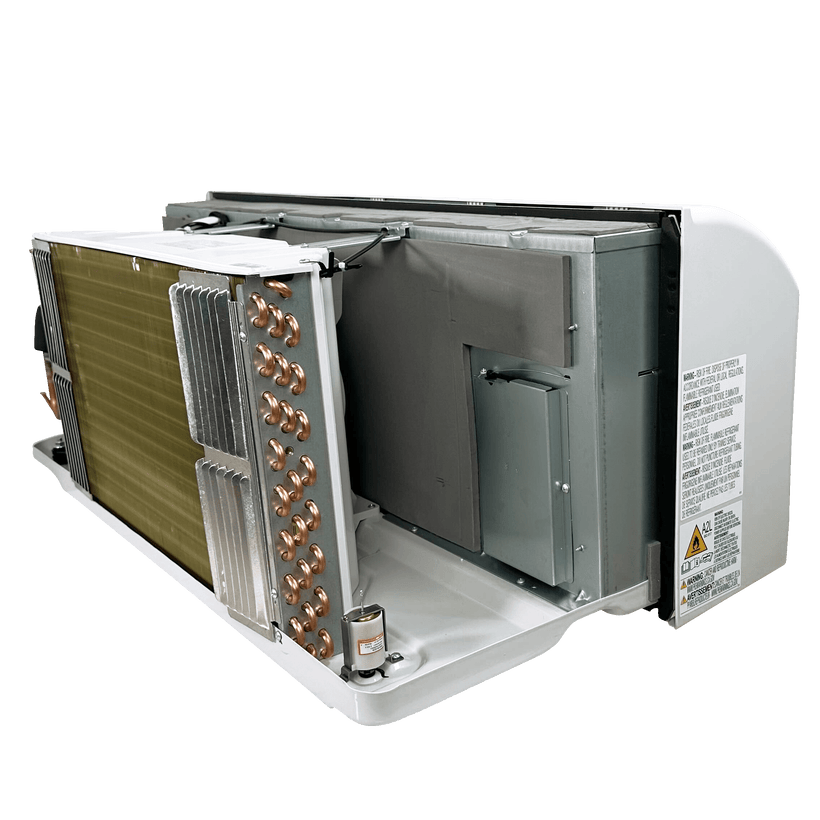 Klimaire PTAC 15,000 Btu Air Conditioner Heat Pump R-32 with 3.5kW Heater and Wi-Fi - 208-230V - 20A