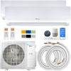 Klimaire DIY 42,000 BTU 2-Zone Regular Heat Wall Mounted Mini Split Heat Pump | 22 SEER2 | 18k + 18k | R454B | KMIP