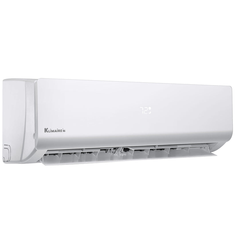 Klimaire 12,000 Btu 17 SEER2 Wall Mounted Single Zone Ductless Mini-Split Heat Pump Air conditioner with 16 Ft. Kit | 230V | R32