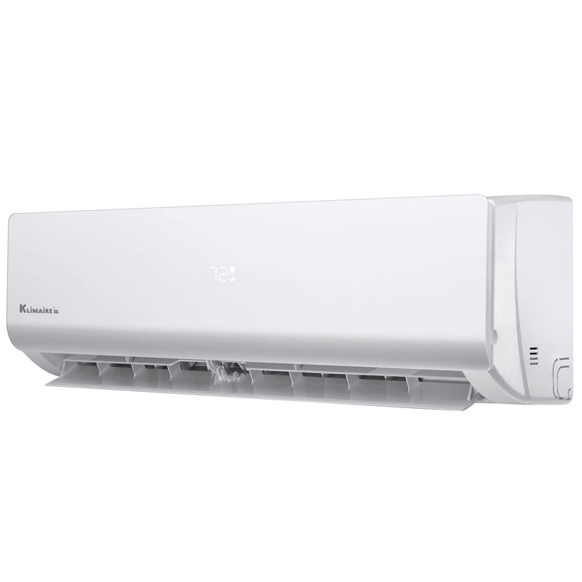 Klimaire 12,000 Btu 17 SEER2 Wall Mounted Single Zone Ductless Mini-Split Heat Pump Air conditioner with 16 Ft. Kit | 230V | R32