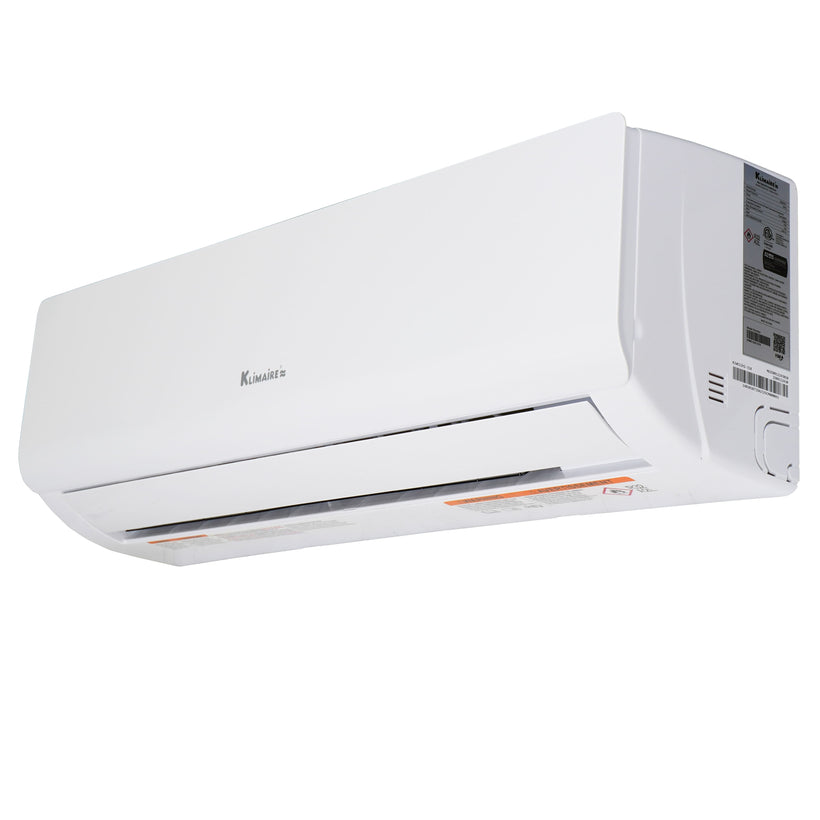Klimaire 12,000 Btu 17 SEER2 Wall Mounted Single Zone Ductless Mini-Split Heat Pump Air conditioner with 16 Ft. Kit | 230V | R32