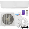 Klimaire 12,000 Btu 17 SEER2 Wall Mounted Single Zone Ductless Mini-Split Heat Pump Air conditioner with 16 Ft. Kit | 230V | R32