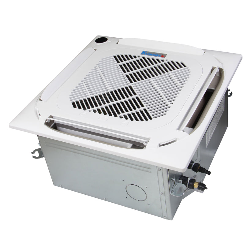 Klimaire 27,000 BTU 3-Zone Regular Heat Ceiling Cassette Mini Split Heat Pump | 23 SEER2 | 12k + 12k + 12k | R454B | KMIR