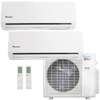 Klimaire 18,000 BTU 2-Zone Hyper Heat Wall Mounted Mini Split Heat Pump | 23 SEER2 | 12k + 12k | R454B 1