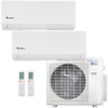 Klimaire 18,000 BTU 2-Zone Hyper Heat Wall Mounted Mini Split Heat Pump | 23 SEER2 | 6k + 6k | R454B