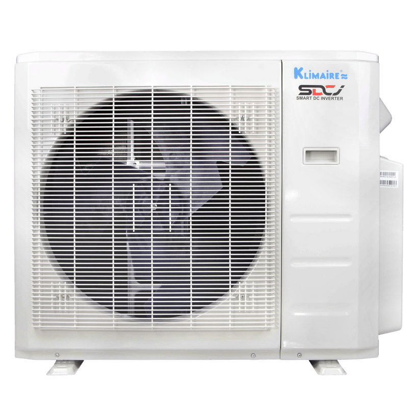 Klimaire 19,000 BTU 3-Zone Hyper Heat Ceiling Cassette Mini Split Heat Pump | 23 SEER2 | 9k + 12k + 12k | R454B | KMHR