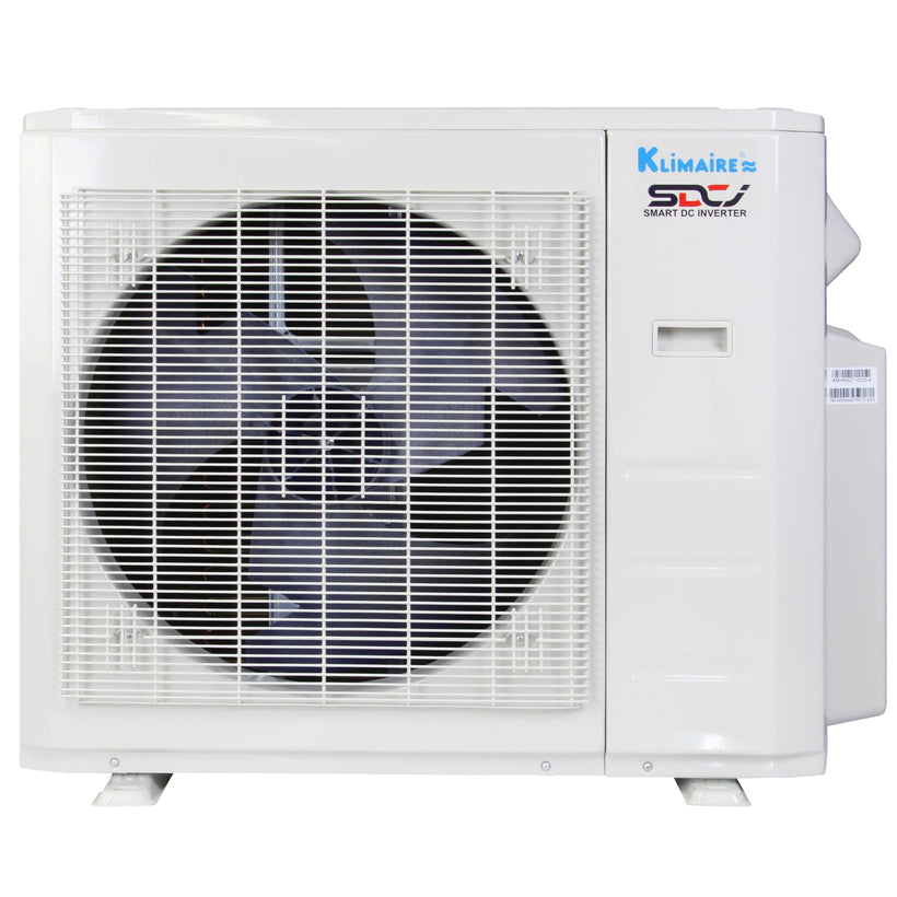 Klimaire 26,000 BTU 2-Zone Hyper Heat Wall Mounted Mini Split Heat Pump | 23 SEER2 | 12k + 18k | R45B