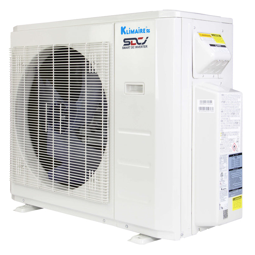 Klimaire 27,000 BTU 4-Zone Hyper Heat Wall Mounted Mini Split Heat Pump | 21 SEER2 | 9k + 9k + 9k + 12k  | R454B | KMHR