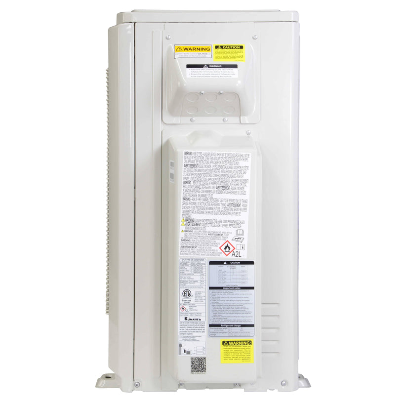 Klimaire 27,000 BTU 4-Zone Hyper Heat Wall Mounted Mini Split Heat Pump | 21 SEER2 | 9k + 9k + 9k + 12k  | R454B | KMHR