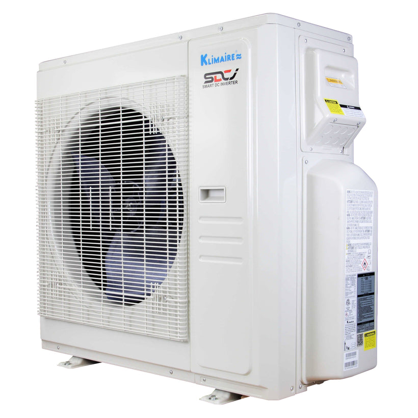 Klimaire 36,000 BTU 5-Zone Hyper Heat Wall Mounted Mini Split Heat Pump | 21.3 SEER2 | 6k + 6k + 6k + 6k  +9k  | R454B | KMHR