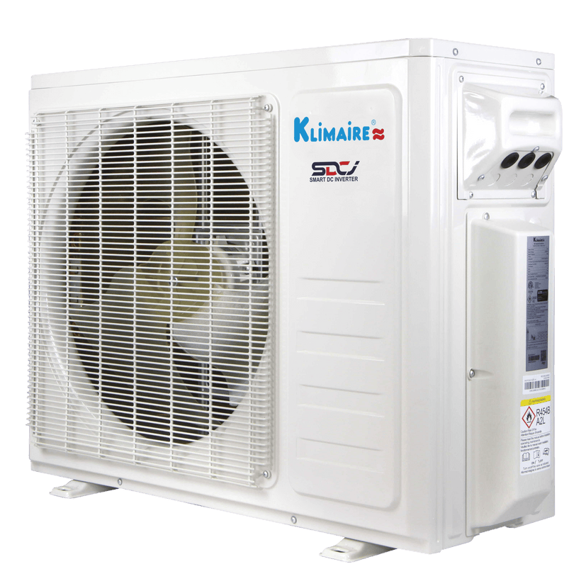 Klimaire DIY 18,000 BTU 2-Zone Regular Heat Wall Mounted Mini Split Heat Pump | 24 SEER2 | 9k + 9k | R454B | KMIP
