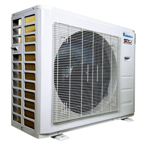 3-Zone Klimaire 21 SEER2 Multi Split Ducted Recessed Air Conditioner Heat Pump System 12+12+12 8