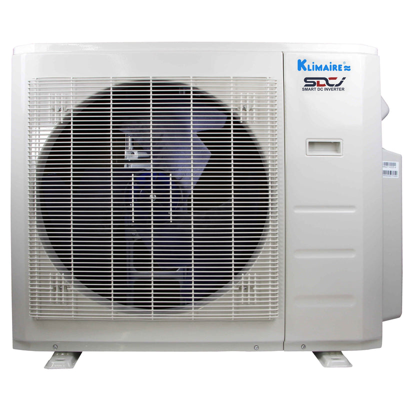 Klimaire 26,000 BTU 2-Zone Regular Heat Wall Mounted Mini Split Heat Pump | 23 SEER2 | 12k + 18k | R454B | KMIR