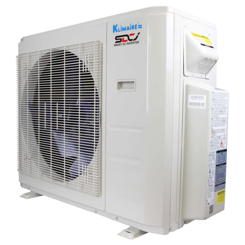 Klimaire 26,000 BTU 2-Zone Regular Heat Wall Mounted Mini Split Heat Pump | 23 SEER2 | 12k + 18k | R454B | KMIR
