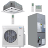 Klimaire 35,000 BTU 2-Zone Regular Heat Ceiling Cassette Air Handler Mini Split Heat Pump | 20 SEER2 | 18k + 18k | R454B | KMIR