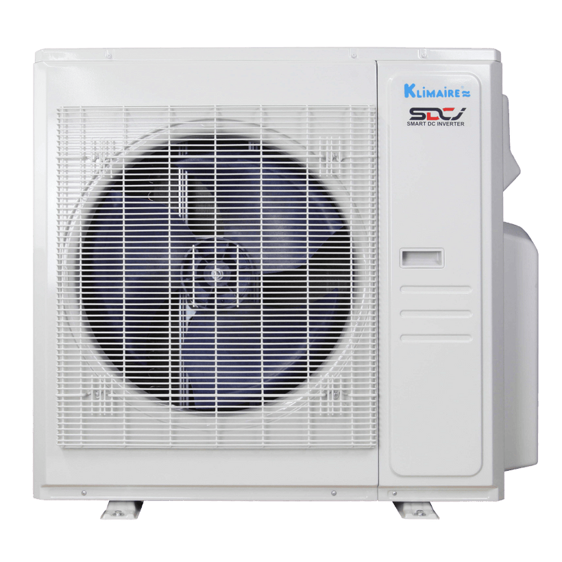 Klimaire 36,000 BTU 3-Zone Regular Heat Ceiling Cassette Mini Split Heat Pump | 21.5 SEER2 | 12k + 12k + 18k | R454B | KMIR