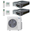 Klimaire 35,000 BTU 2-Zone Regular Heat Ducted Concealed Mini Split Heat Pump | 20 SEER2 | 18k + 18k | R454B | KMIR