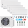 Klimaire 35,000 BTU 5-Zone Wall Mounted Mini Split Heat Pump | 23.1 SEER2 | 6k + 6k + 6k + 9k +9k | R454B