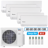 Klimaire 35,000 BTU 5-Zone Wall Mounted Mini Split Heat Pump | 23.1 SEER2 | 6k + 6k + 9k + 9k +18k | R454B