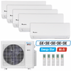 Klimaire 35,000 BTU 5-Zone Wall Mounted Mini Split Heat Pump | 23.1 SEER2 | 6k + 9k + 9k + 9k +9k | R454B