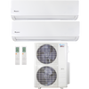 Klimaire 45,000 BTU 2-Zone Regular Heat Wall Mounted Mini Split Heat Pump | 21.3 SEER2 | 24k + 24k | R454B | KMIR