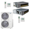 Klimaire 60,000 BTU 2-Zone Regular  Heat Ducted Recessed Mini Split Heat Pump | 18 SEER2 | 12k + 24k | R454B | KMIR