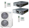 Klimaire 60,000 BTU 2-Zone Regular  Heat Ducted Recessed Mini Split Heat Pump | 18 SEER2 | 18k + 24k | R454B | KMIR