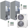 Klimaire 60,000 BTU 2-Zone Regular Heat Ducted Air Handler Split Heat Pump | 18 SEER2 | 18k + 18k | R454B